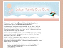 Tablet Screenshot of luisasfamilydaycare.com